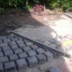 installing cobbled stones