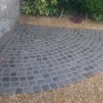 finished installation of cobbled stone