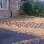 granite flooring and artificial sleepers footpath and driveway