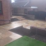 dessert stand stone garden patio paving in worsthorne 