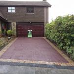 red tarmac driveway