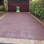 foulridge red driveway installation close up