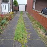 paved, overgrown driveway rossendale road, burnley