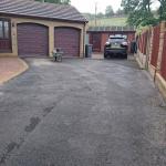 old tarmac drive before