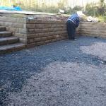 indian stone patio before