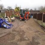 back garden excavation