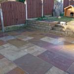 patio area indian stone flagging